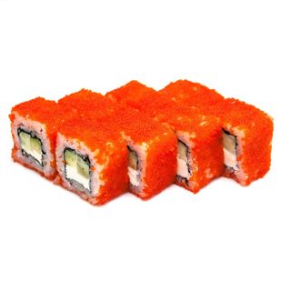 Ролл "Калифорния" с оранжевым масаго