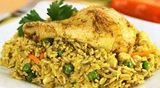 Green Rice + Fried Chicken