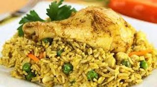 Green Rice + Fried Chicken