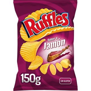 Patatas Ruffles Jamón 150 Gr.