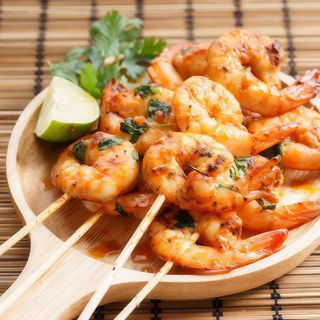 16. Langostino Yakitori (4 Uds.)