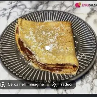 Crepes crema pistacchio