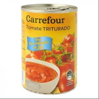 Tomate Triturado Contenido Bajo De Sal Carrefour 390 Gr.