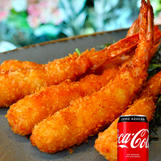 Langostinos rebozados + ensaladas + Refresco [NUEVO]