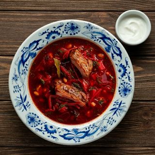 Мамин борщ з реберцями