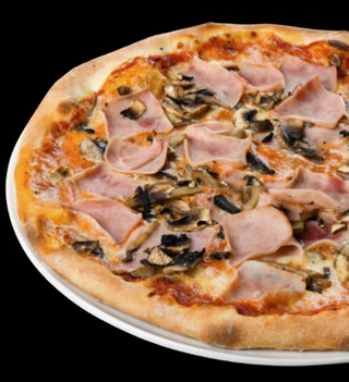 Pizze De Prosciutto E Funghi (30 Cm.)
