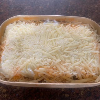 Media lasaña de pollo