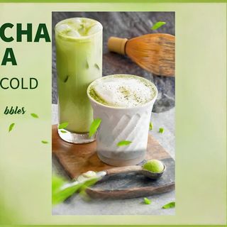 MATCHA MILK BUBBLE TEA 450ML WITH TAPIOCA BOBA