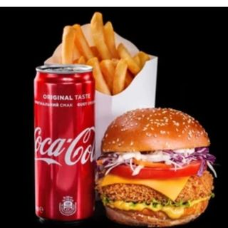 Spicy beef burger menù