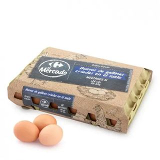 Huevo Suelo Talla M Carrefour 24 Uds.