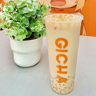 Te con leche y Gelatina de coco