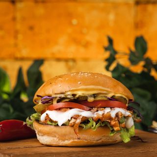 Бургер с дюнер месо