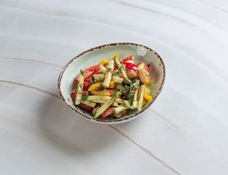 Салат с морепродуктами 