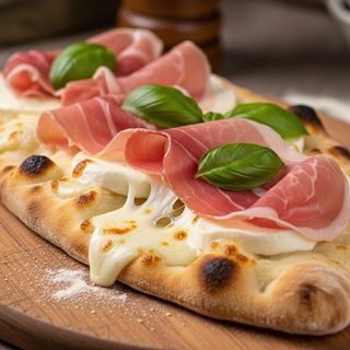 Scamorza e prosciutto crudo