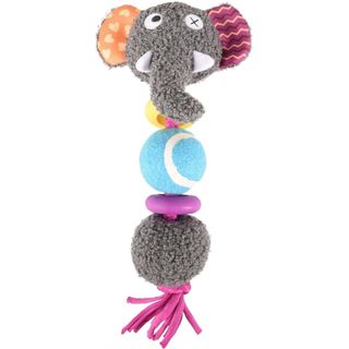 OUTLET FLAMINGO Igračka za pse Cheery Slon sa teniskom loptom, zvuk 28cm (KOD FLA519444)