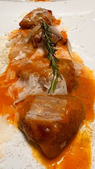 Pimientos rellenos de marisco