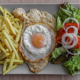 Bife de Frango no Prato