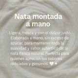 1/2 L nata montada a mano