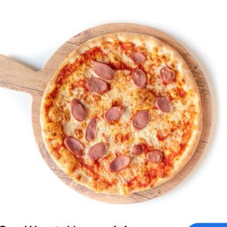 Pizza con würstel 