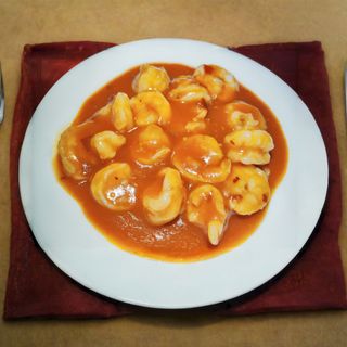 36 Gamberi in salsa chili