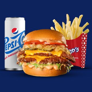 Meniu American Double Cheeseburger