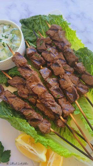 A shish kebab