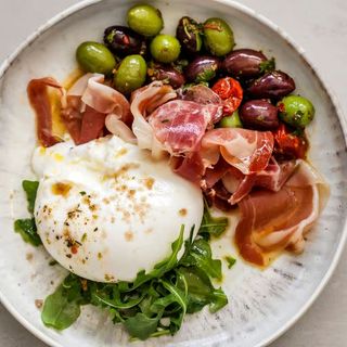 Burrata and parma