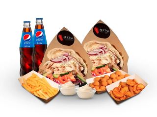 Meniu 2 Doner cu pui și 3 feluri de cartofi