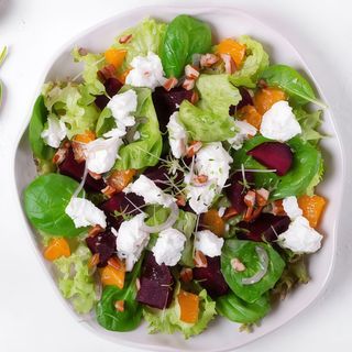 Ensalada de queixo de cabra