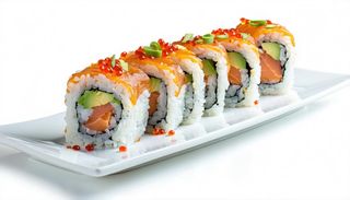 Uramaki surimi e avocado