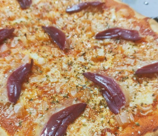 Pizza de foie gras  (33 cm.)