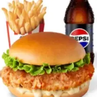 Menú hamburguesa de pollo