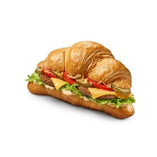Croissant Cheeseburger