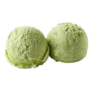 Bolas de helado con menta y miel