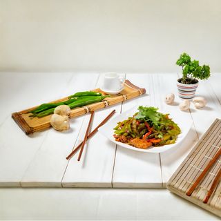 Перец жареный с мясом