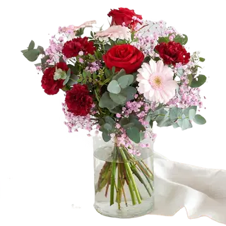 Bouquet di rose e gerbere