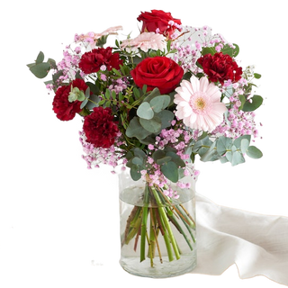 Bouquet di rose e gerbere