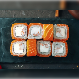 Філадельфія з креветкою (8шт/230г)