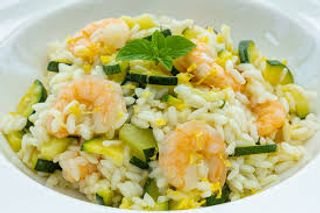 Risotto zucchini gamberi