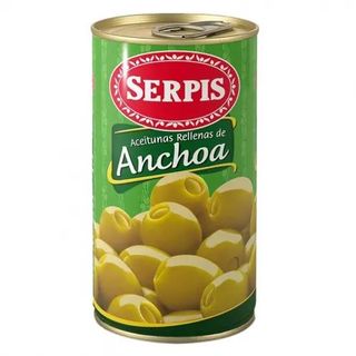 Aceitunas Verdes Rellenas De Anchoa Serpis 150 Gr.