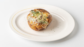 Запеченный картофель с грибами  