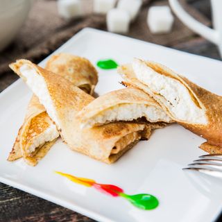 Блины с творогом