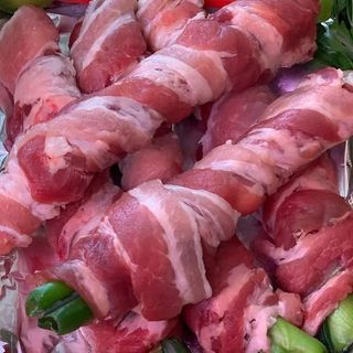 Panino con cipollotto e bacon