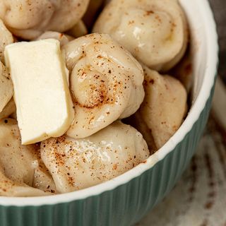 Пельмені зі свинини + яловичина (500г). Продукт заморожений