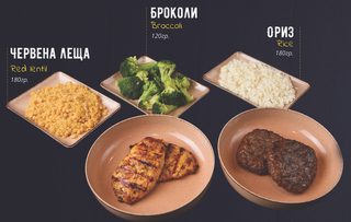 Пилешко филе с гарнитура по избор (250г)