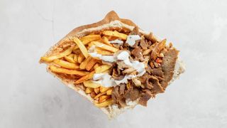 Bułka z frytkami mega 550g