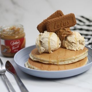 Pancake nutella e gelato 