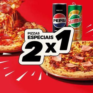 2x1 - 1 Pizza Média Essencial/Especial + 1 Bebidas 33cl