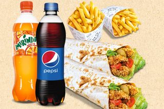 2 Kebab Chicken Fingers + 2 Cartofi Pai +  2 Pepsi
