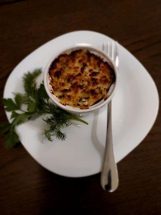 Żulien z kurczakiem i grzybami